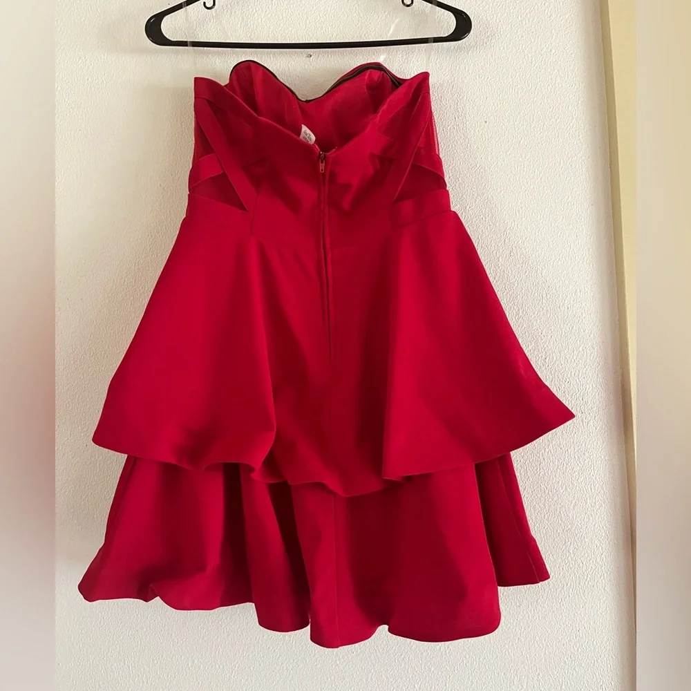 Strapless Red Mini - Picture 2 of 6